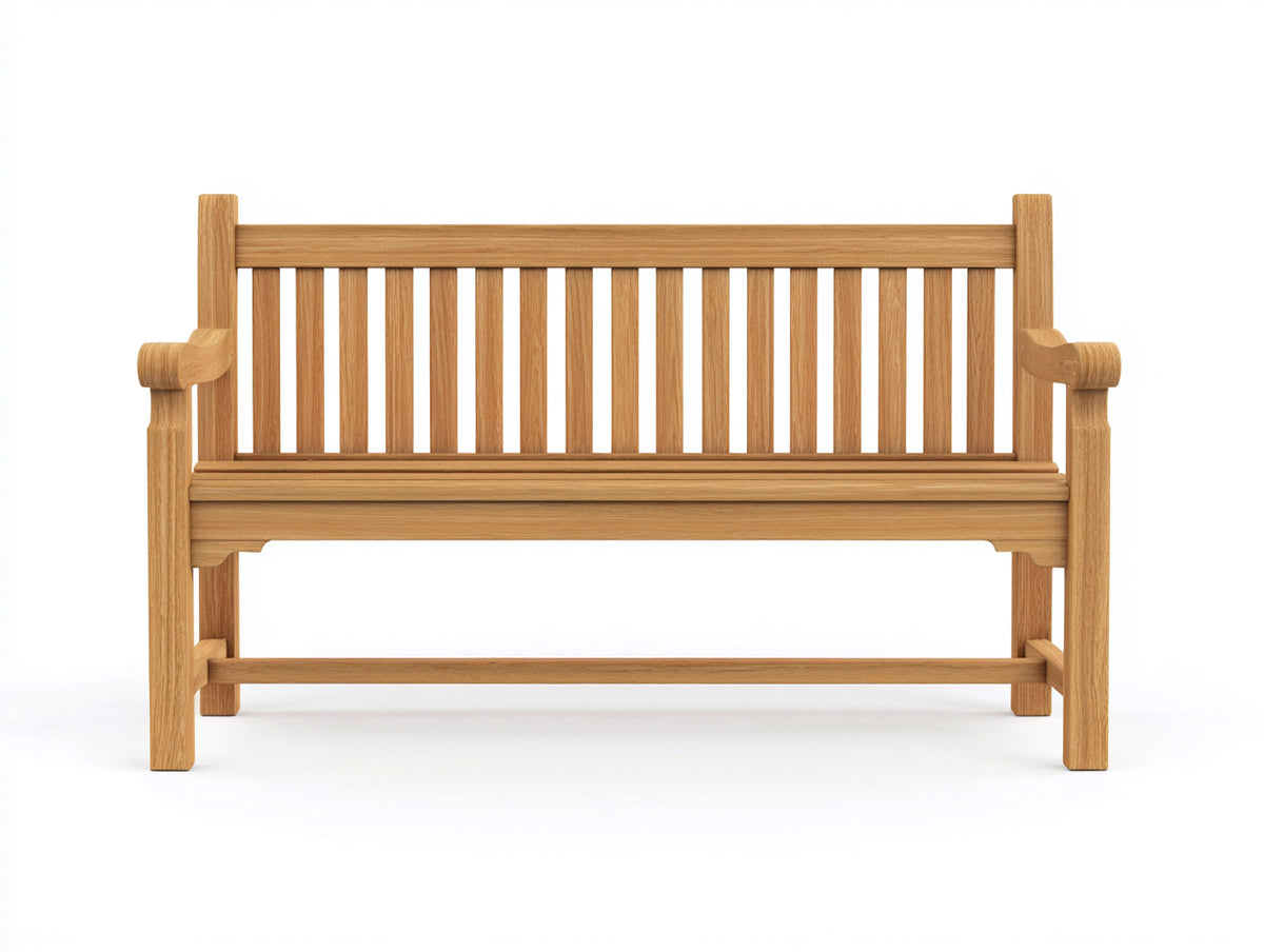 Banc de jardin - Bois - 162x63x91 cm - Bois miel naturel - Traditionnel