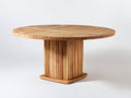 Table de jardin - Bois - 128x128x76 cm - Bois naturel - Style contemporain
