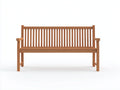 Banc de jardin - Bois - 156x61x90 cm - Bois naturel - Style classique