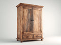 Armoire - Bois - 115x57x198 cm - Bois naturel - Style rustique