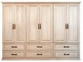 Armoire - Bois - 286x62x218 cm - Bois naturel - Style traditionnel