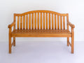 Banc de jardin - Bois - 146x62x89 cm - Miel - Style traditionnel