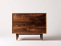 Commode - bois - 112x42x86 cm - noyer - style milieu du siècle