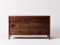 Commode - bois - 146x44x84 cm - noyer foncé - style contemporain