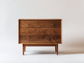 Commode - bois - 96x41x88 cm - noyer - style milieu du siècle