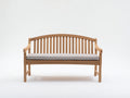 Banc de jardin - Bois-Tissu - 151x63x88 cm - Bois naturel-Gris clair - Style classique