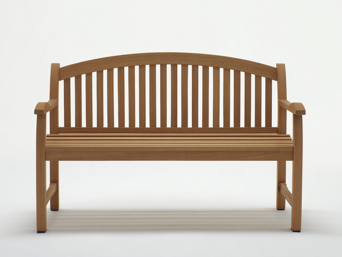 Banc de jardin - Bois - 162x64x93 cm - Brun naturel - Style traditionnel