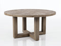 Table de jardin - Bois - 132x132x75 cm - Bois grisé - Style campagne