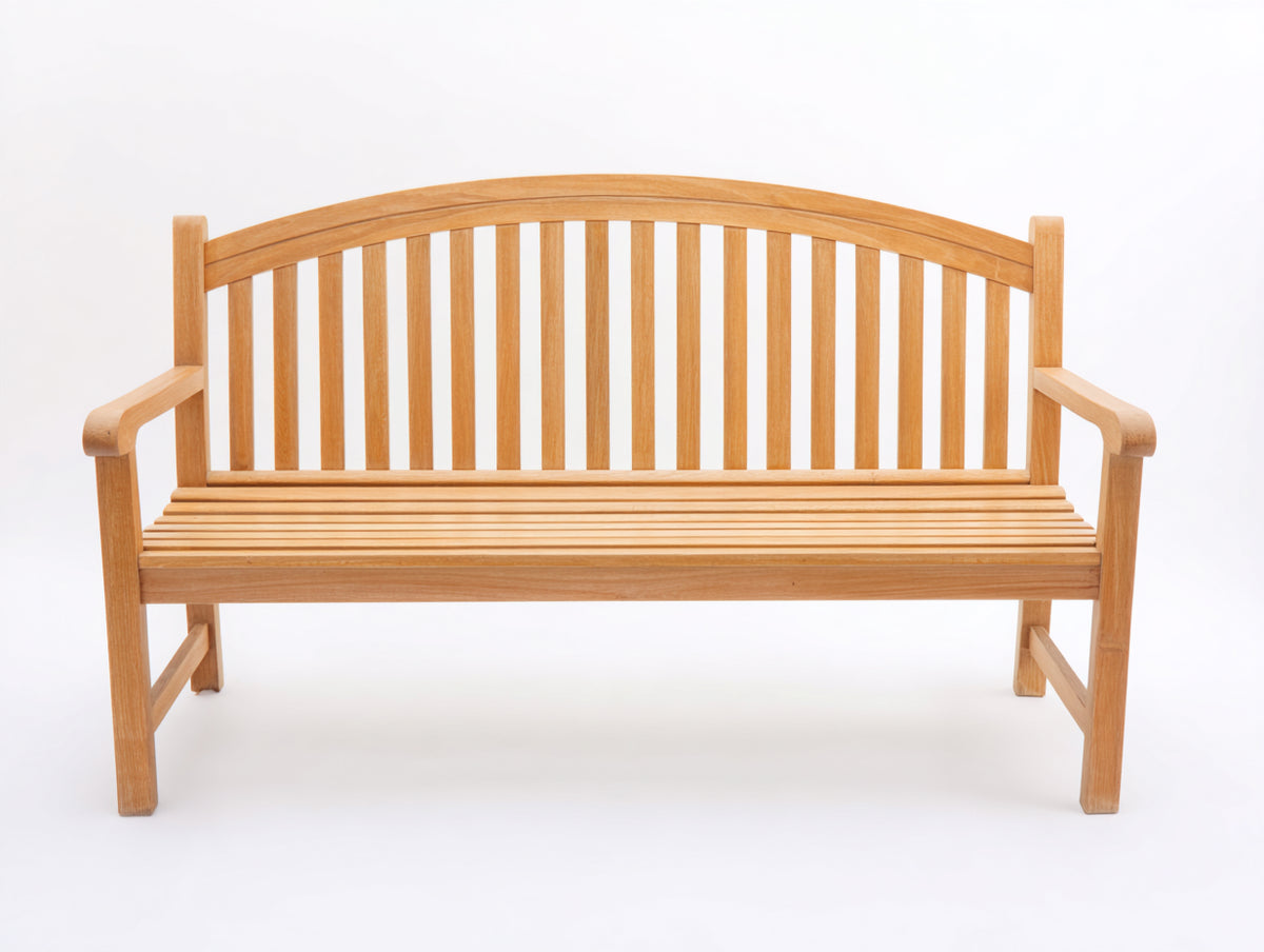 Banc de jardin - Bois - 163x65x92 cm - Bois naturel - Style classique