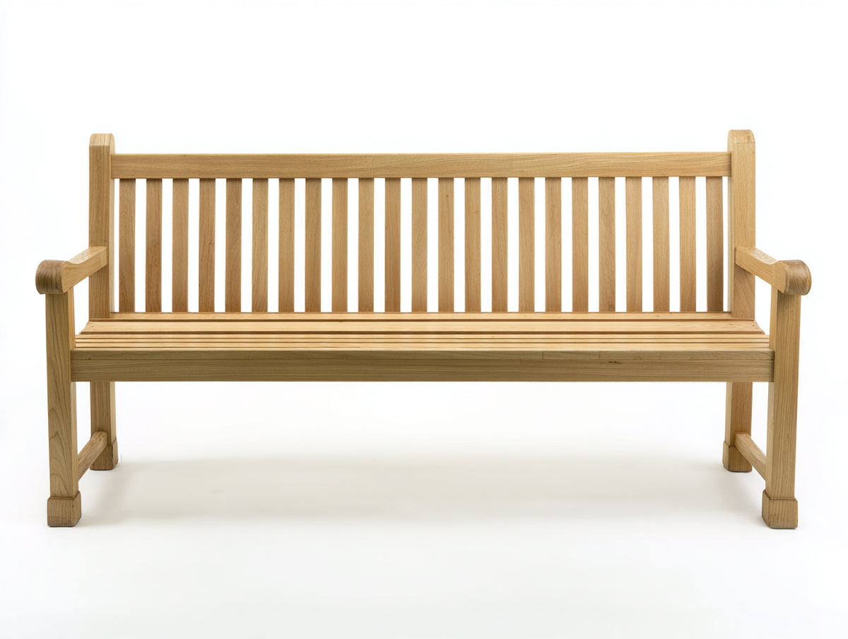 Banc de jardin - Bois - 158x64x91 cm - Bois naturel - Style classique