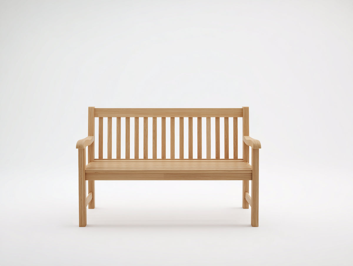 Banc de jardin - Bois - 132x60x88 cm - Bois naturel - Minimaliste