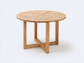 Table de jardin - Bois - 116x116x76 cm - Bois clair - Style contemporain