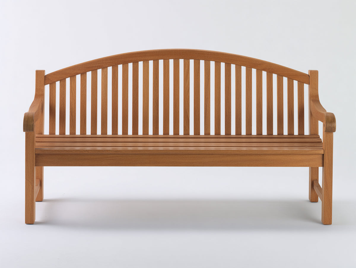 Banc de jardin - Bois - 168x66x94 cm - Brun naturel - Style classique